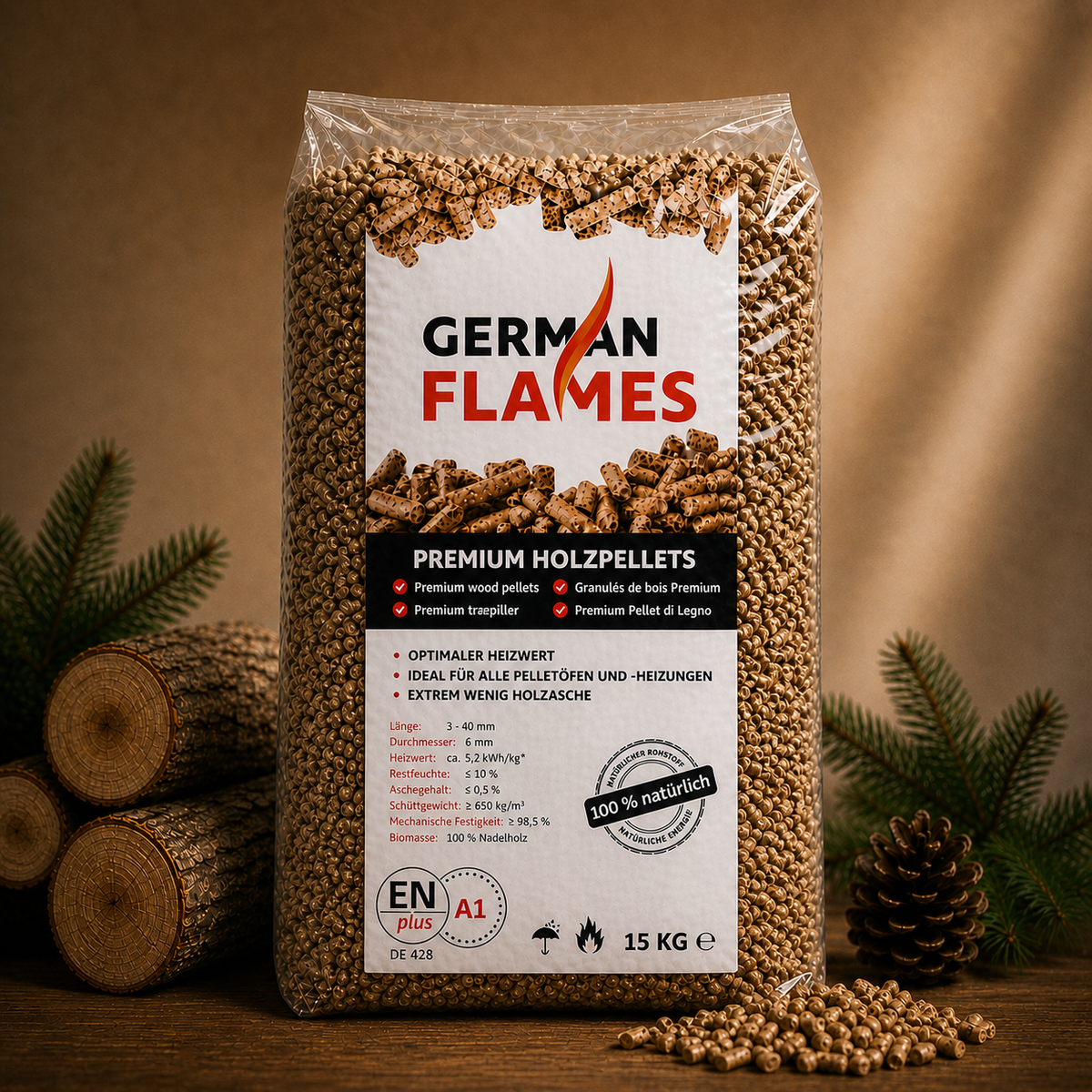 Peleti German Flames A1 (990kg)